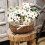 2X Hand-Woven Wicker Basket Simulation Single Handle Small mit Hand Geschenkkorb 4
