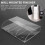 Clear Acrylic Remote Control Holder Wall Mount Media Organizer Storage Box (Three Compartments) 2