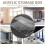 Clear Acrylic Remote Control Holder Wall Mount Media Organizer Storage Box (Three Compartments) 3