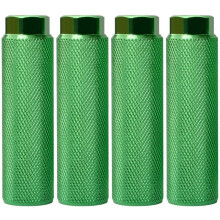 4 Pcs Bike Pegs,Aluminum Alloy Anti-Skid Lead Foot Bicycle Pedals Pegs for 3/8 Inch Axles Bicycle Accessories,Green