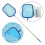 6-Piece Swimming Pool Skimmer Net Telescopic Pole Leaf Skimmer Net Swimming Pool Cleaner Supplies Home Use 2
