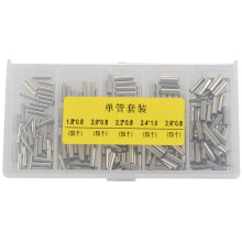Lot de 250 manchons de sertissage à barillet unique pour ligne de pêche, connecteur de tube en cuivre, accessoires de pêche