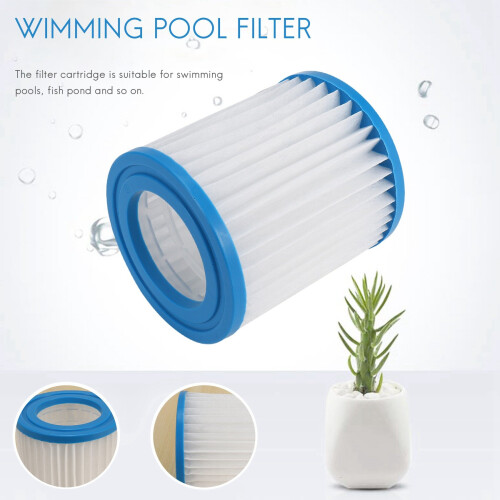 6-Pack Pool Pump Filter 630 for 300-Gallon Systems, No Assembly, Easy to Clean 2