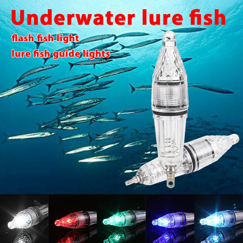 5pcs LED Flashing Lure Light Mini Deep Drop Underwater Lights Fish Lure LED Lamp Fish Light Night Fishing Lights