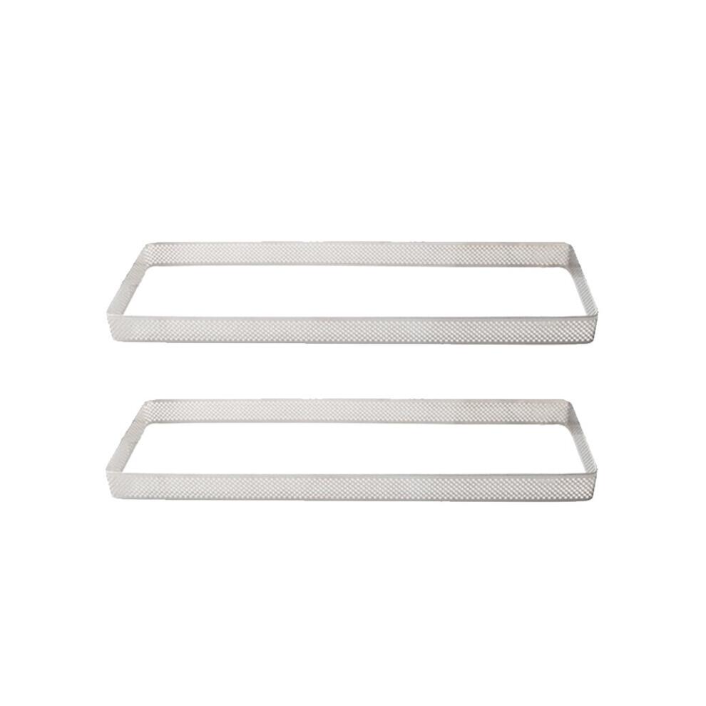 Rectangle Stainless Steel Tartlet Molds French Dessert Mousse Fruit Pie Tart Ring Quiche Cake Mold