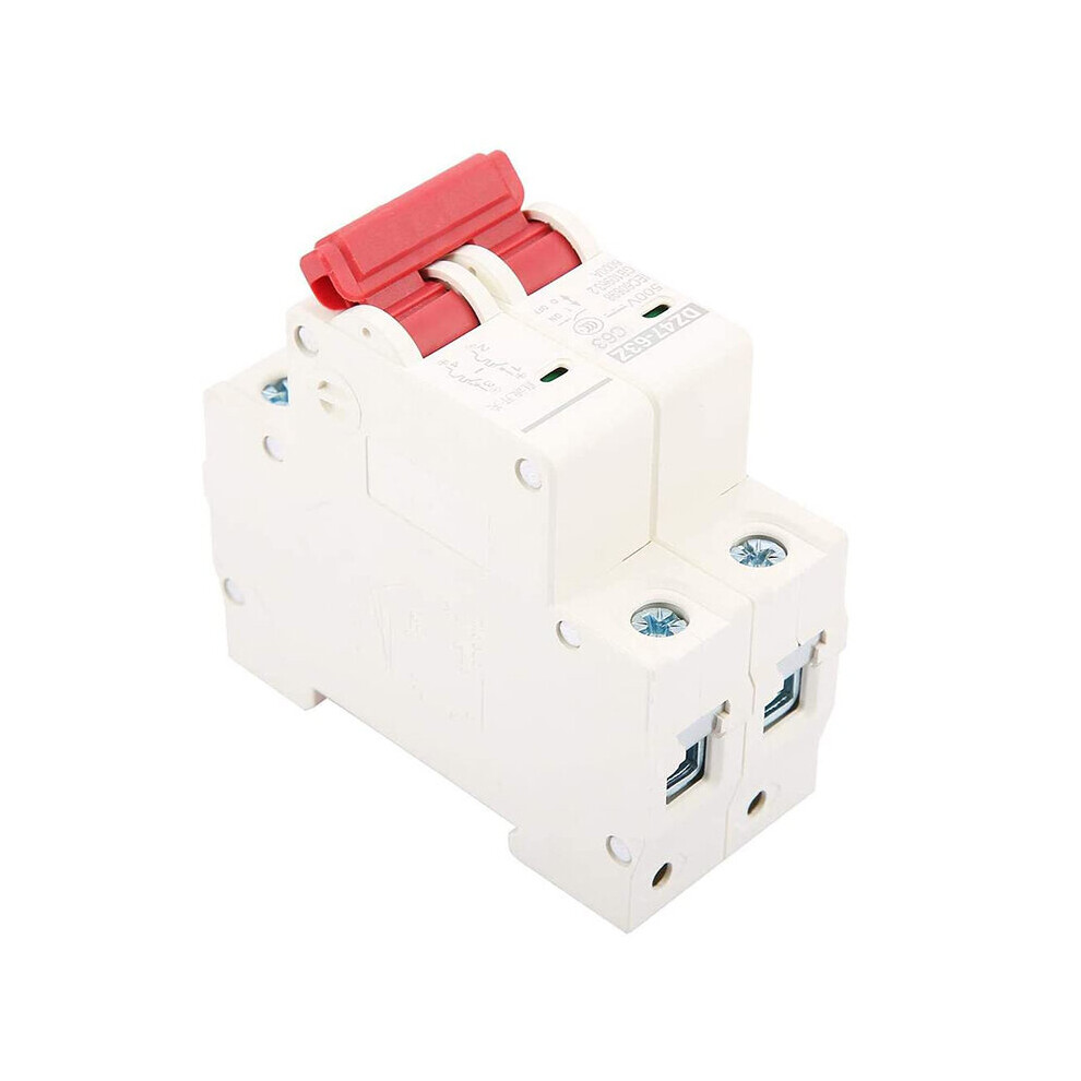 Circuit Breaker Photovoltaic Circuit Breaker 2P Dc 500V 63A Circuit Breaker Dz47-63Z-2P Circuit Breaker 4762381707102