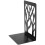 Book Ends for Heavy Books,Book Shelf Holder Home Decorative, Metal Bookends Black 1 Pair,Bookend Supports, Book Stoppers 7