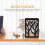 Book Ends for Heavy Books,Book Shelf Holder Home Decorative, Metal Bookends Black 1 Pair,Bookend Supports, Book Stoppers 2