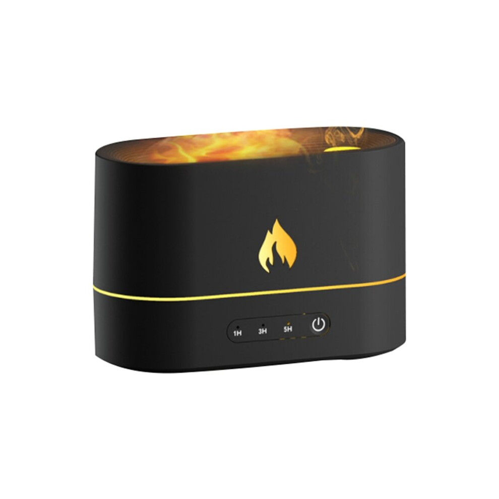 Diffuser Air Humidifier Ultrasonic Mist Fogger LED Oil Difusor Black