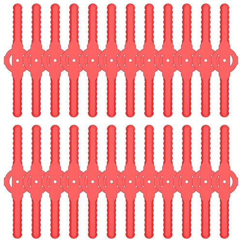 String Trimmer Head Blades Replacement, 24 PC Plastic Cutter Blades for Cordless Grass Trimmer