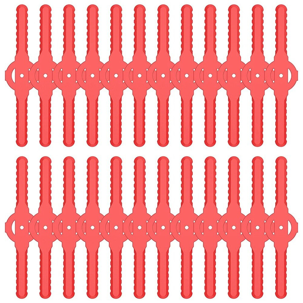 String Trimmer Head Blades Replace , 24 PC Plastic Cutter Blades Replacement for Cordless Grass Trimmer