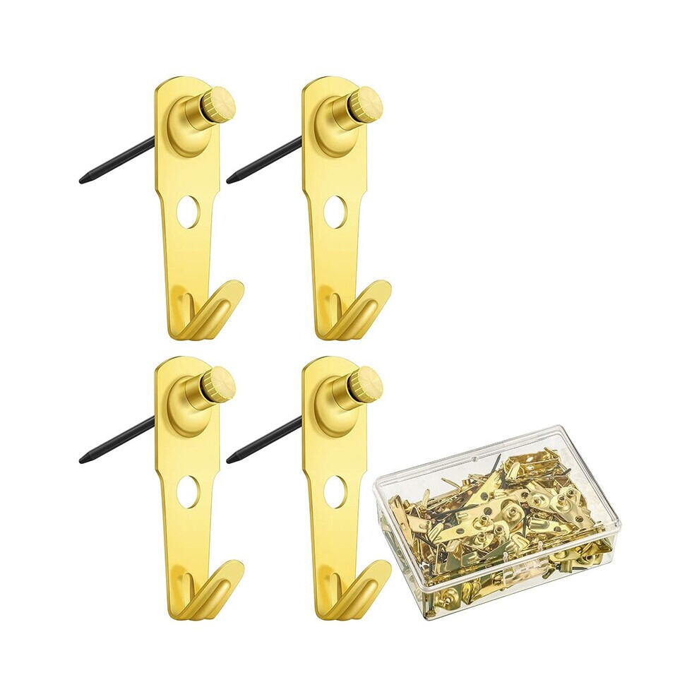 60 Pcs 30 Lb Picture Hangers With Nails Hanger Hooks Picture Hanging Nails For Hanging Clock 4762381712717