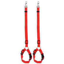 2 Packs Koiran turvavyÃ¶ hihna Auton pÃÃntuki Restraint SÃÃdettÃvÃ Nylon kangas Koira Restraints Ajoneuvon turvavyÃ¶t Valjaat punainen