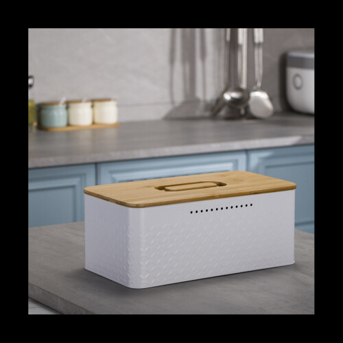 Bread Bin,Innovative Bread Box Thanks to Carbon Coating,with Integrated