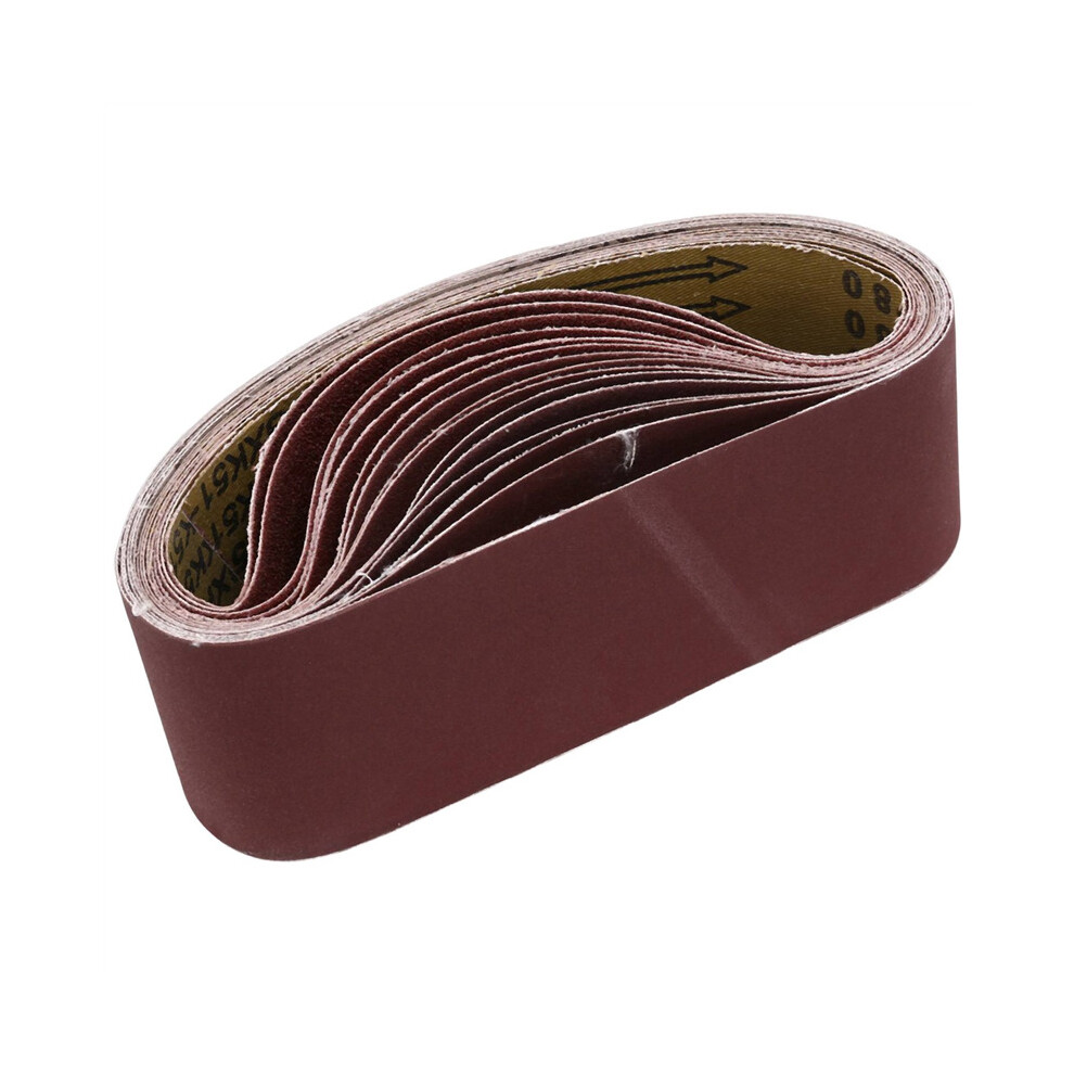 3X21 Inches(75X533mm) Aluminum Oxide Sanding Belt 15 Pack Sanding Belts ( 80 120 180 240 400 Grits) For Belt Sander 4762381708482