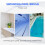 Pool Brush, Swimming Pool Wall & Tile Brush 18 Inch Swimming Pool Cleaning Pole Brush Head Replacement Brush,Blue 4