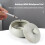 Ceramic Ashtray with Windproof Lid for Indoor Outdoor Use -Light Blue 3