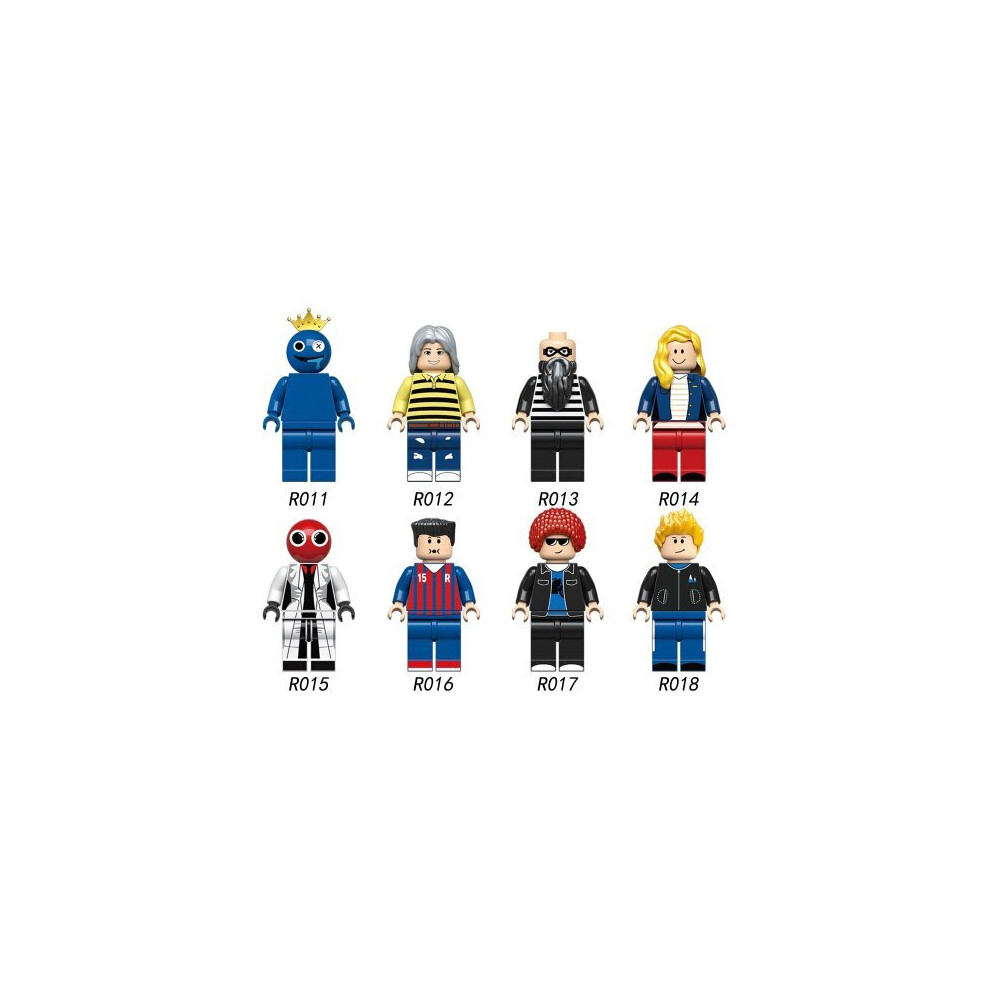 (8psc) Roblox Rainbow Friends Minifigures Building Toys