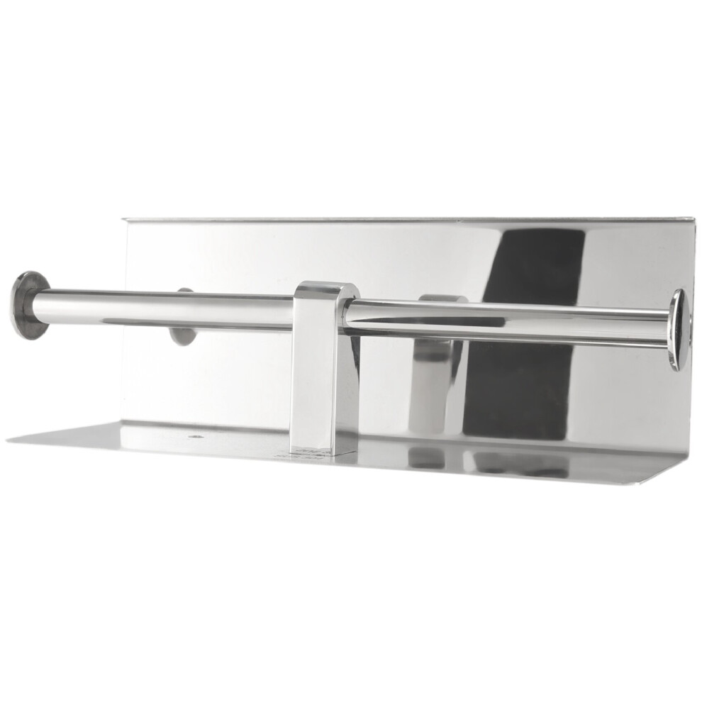 Double Toilet Paper Holder with Phone Shelf, Dual Roll Paper Dispenser with Shelf,Toilet Tissue Roll Holder with Rack-image-OPC-PBMXWPH-NEW