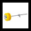 1Pc Drum Pedal Beater Mallet with Drum Hammer Head Percussion Instrument Parts Felt Metal Drum Hammer Yellow 1