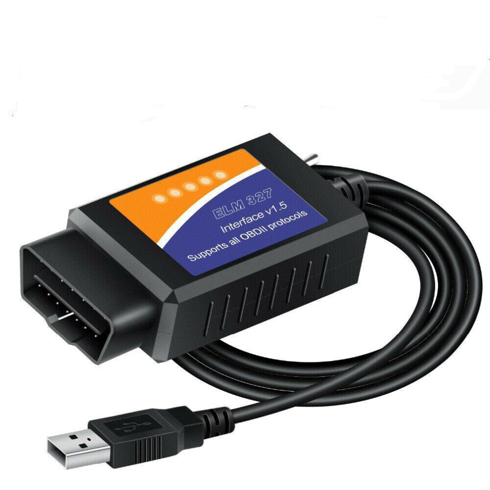 Ford Forscan Elm327 V1.5 Usb Modified Obd Code Scanner Hs/Ms-Can Elmconfig 732004368342