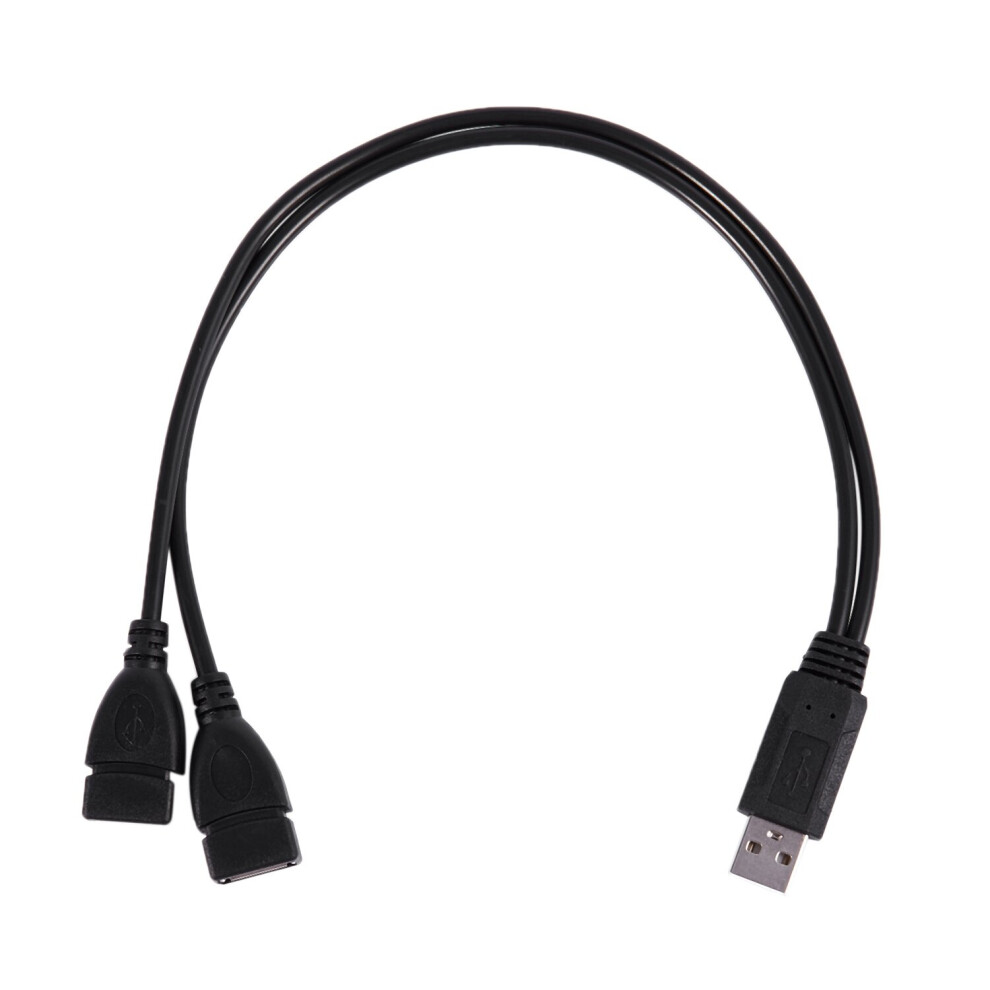 Usb 2.0 A Male To 2 Dual Usb Female Y Splitter Hub Power Cord Adapter Cable 4762381777136