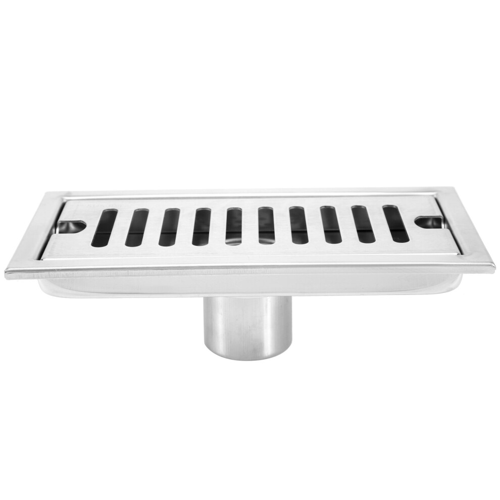 Rectangular Linear Shower Floor Drain Long Linear Drainage Channel Drain For Hotel Bathroom Kitchen Floor 20Cm 4762381781997