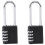 2 Pack Outdoor Combination Padlock Long Shackle Lock 6.5cm Shackle Waterproof 4 Digit Resettable Combination Lock 1