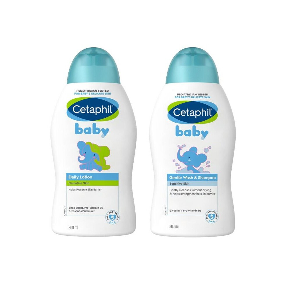 Cetaphil Baby Daily Lotion With Shea Butter & Baby Gentle Wash