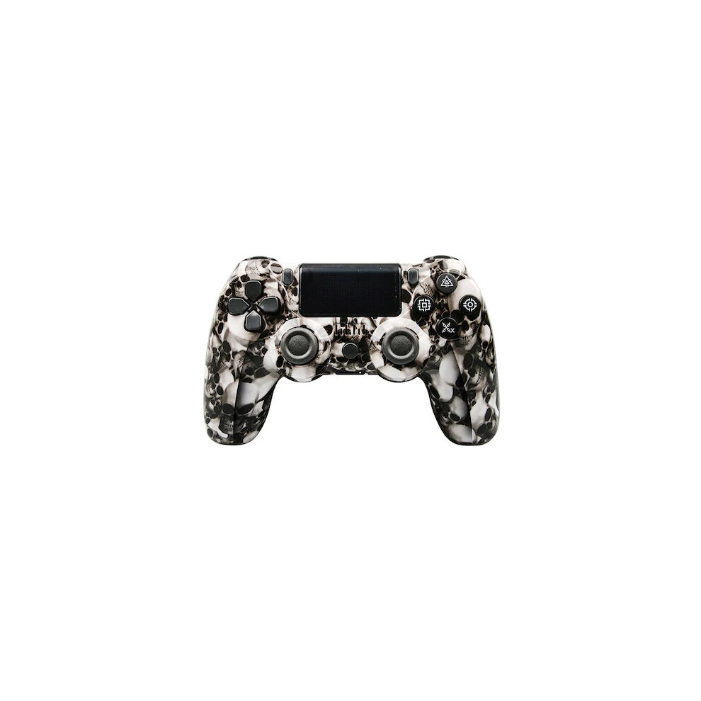 (Skeleton) VIELLAN Wireless Controller Compatible with PS4/Pro/Slim/PC High Performance Double Shock and Touch Pad/6-Axis Motion Sensor/Audio Function