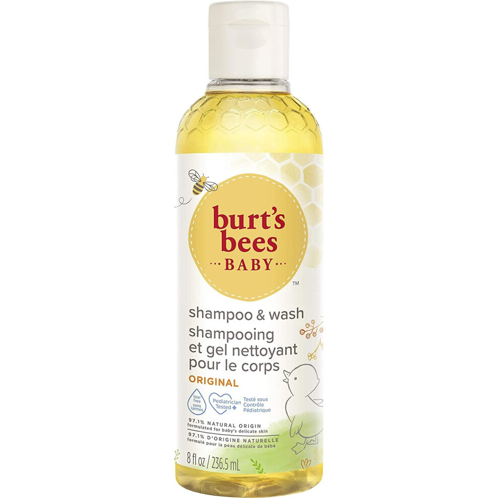 Burt s Bees Baby Shampoo & Body Wash, Gentle Baby Wash For Daily Care, Tear Free And Paediatrician Tested, 236.5 ml