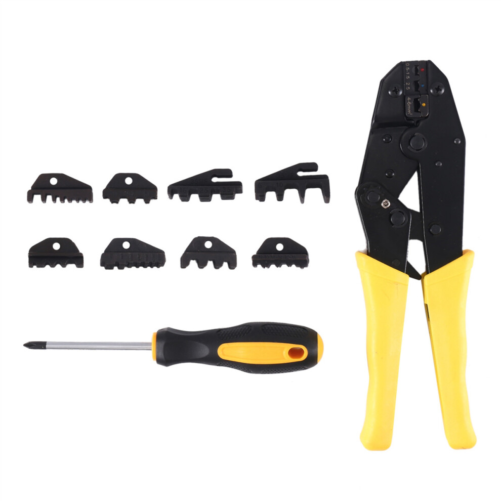 30J Set Terminal Crimping Pliers Cold-Pressed Terminal Ratchet Crimping Pliers Crimping Hand Crimping Pliers 4762381789788