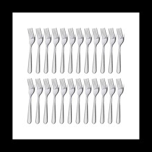 24 Stück Tafelgabeln Set 7.1 Zoll Silber Edelstahl Tafelgabeln, Gabeln Tafelsilber, Gabeln, Küche