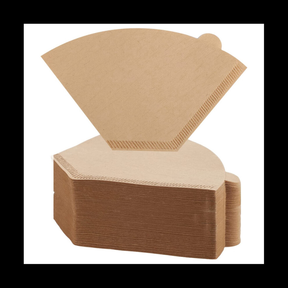 200Pcs Coffee Filter Natural Unbleached Coffee Filters Cone Paper Disposable Coffee Filters for Pour Over and Drip