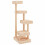 VidaXL (brown) vidaXL Cat Tree Cat Scratch Tower Cat Climber Scratching Tree Solid Wood Pine 2
