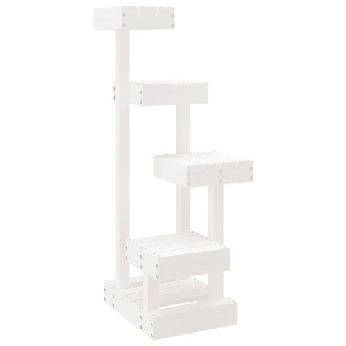 VidaXL (white) vidaXL Cat Tree Cat Scratch Tower Cat Climber Scratching Tree Solid Wood Pine