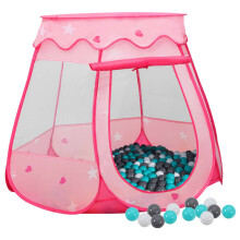(multicolour 1) vidaXL Children Play Tent with 250 Balls Play House Game Tent Multi Colours
