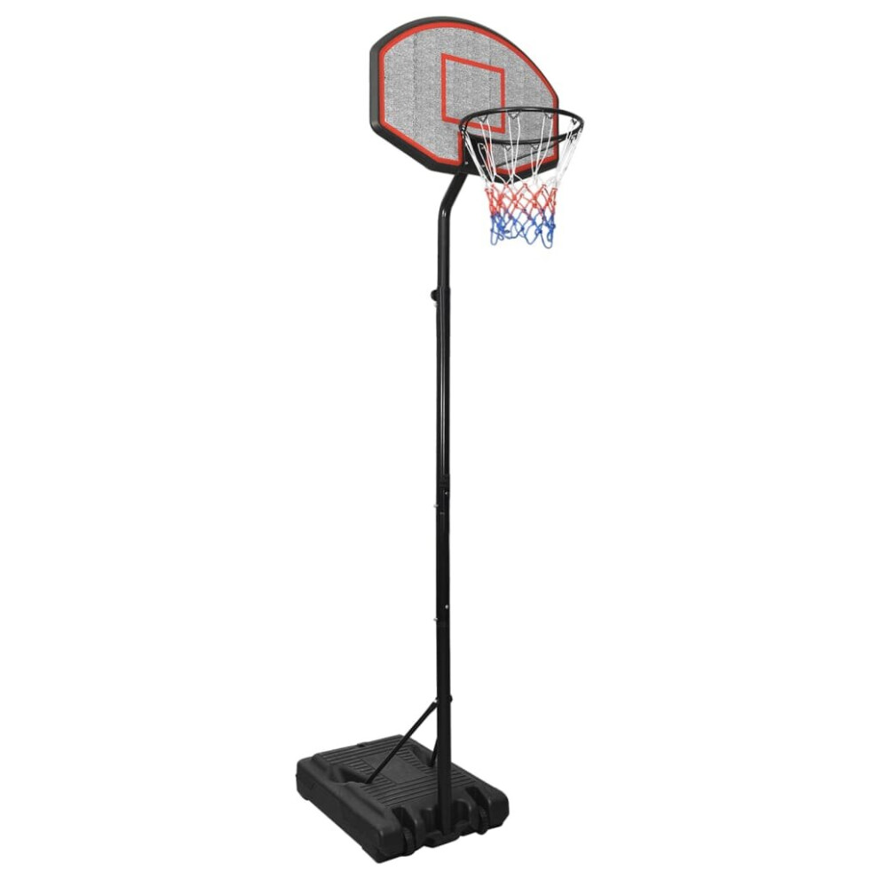 (black) vidaXL Basketball Stand 282-352cm Polyethene Basketball Hoop Stand Black/White