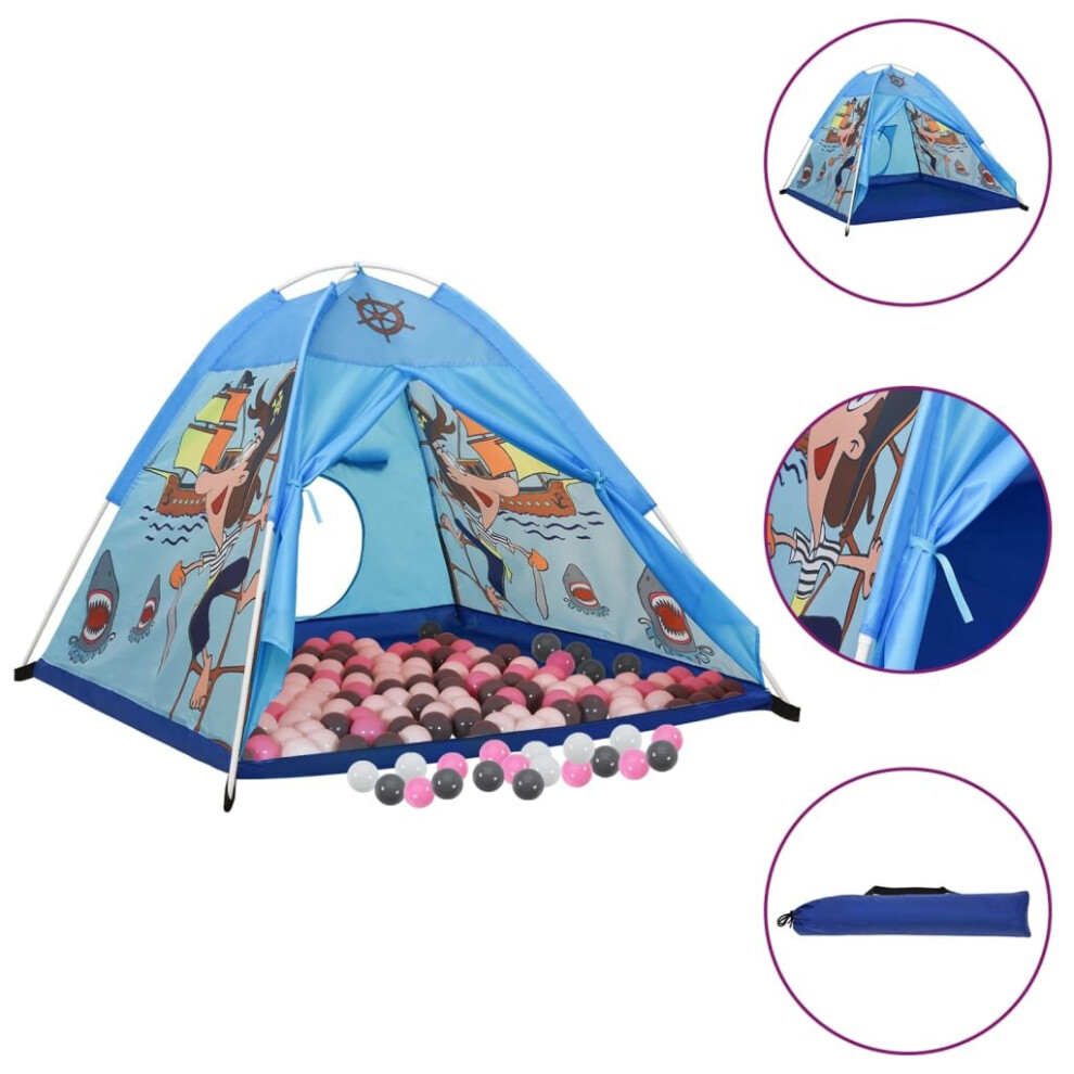 (multicolour 2) vidaXL Children Play Tent with 250 Balls Kids Play House Tent Multi Colours