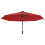 VidaXL vidaXL Wand-Sonnenschirm mit LEDs Knallrot 290 cm 6