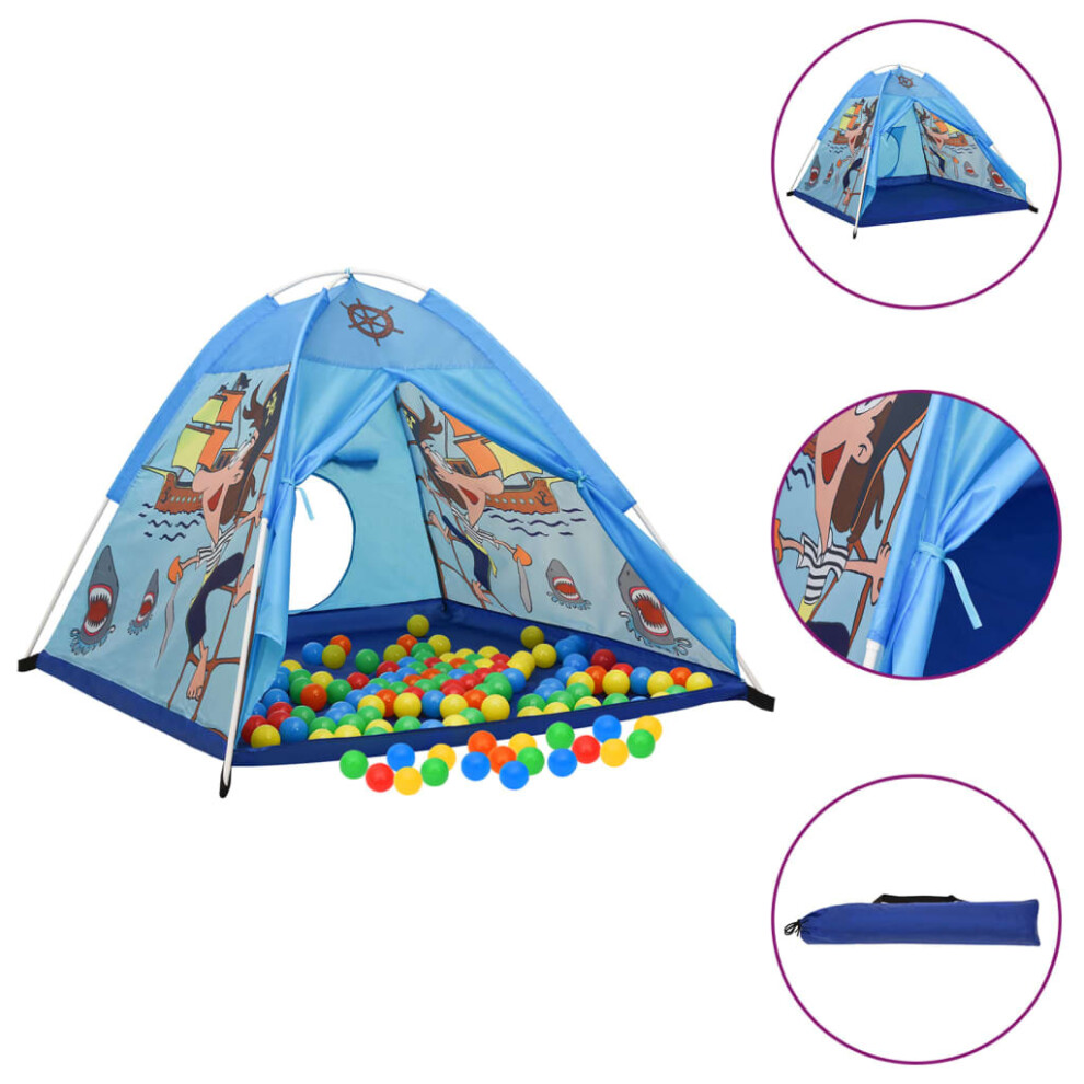 (multicolour) vidaXL Children Play Tent with 250 Balls Kids Play House Tent Multi Colours