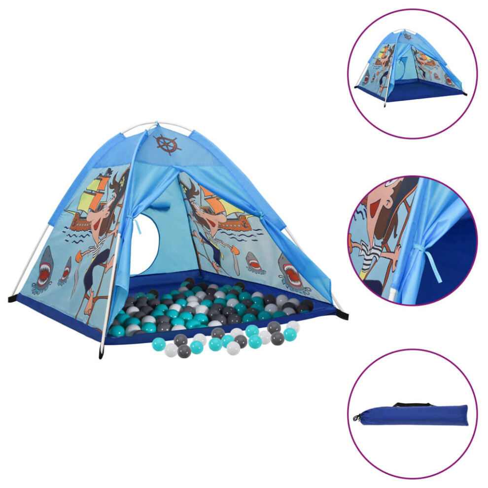 (multicolour 1) vidaXL Children Play Tent with 250 Balls Kids Play House Tent Multi Colours