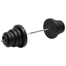 (2x 7.5 kg + 4x 5 kg + 2x 1.25 kg + 2x 15 kg) vidaXL Barbell Workout Home Gym Workout Fitness Weight Free Weight Plate Set