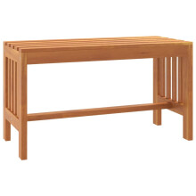 (80 x 35 x 45 cm) vidaXL Garden Bench Outdoor Bench Seat Wooden Bench Solid Wood Eucalyptus