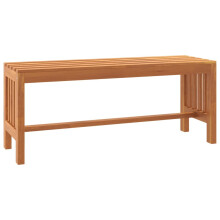 (110 x 35 x 45 cm) vidaXL Garden Bench Outdoor Bench Seat Wooden Bench Solid Wood Eucalyptus