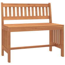 (80 x 45 x 77 cm) vidaXL Garden Bench Outdoor Bench Seat Wooden Bench Solid Wood Eucalyptus
