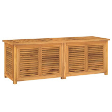 (150 x 50 x 53 cm) vidaXL Garden Storage Box Outdoor Storage Box Chest with Bag Solid Wood Teak