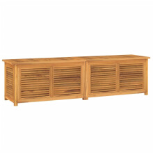 (200 x 50 x 53 cm) vidaXL Garden Storage Box Outdoor Storage Box Chest with Bag Solid Wood Teak