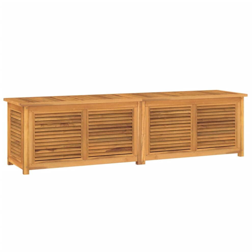 (200 x 50 x 53 cm) vidaXL Garden Storage Box Outdoor Storage Box Chest with Bag Solid Wood Teak
