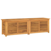 (175 x 50 x 53 cm) vidaXL Garden Storage Box Outdoor Storage Box Chest with Bag Solid Wood Teak